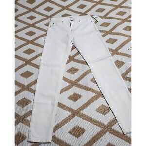 Hudson Jeans White Nico Midrise Super Skinny Sz 26